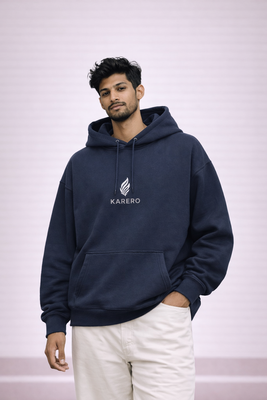 Oversized Hoodie Navy Blue